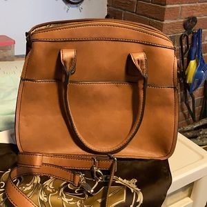 London Fog Simulated Leather Carry Purse